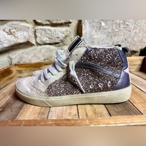SHUSHOP Sneakers The Riley Pewter Glitter Size 10